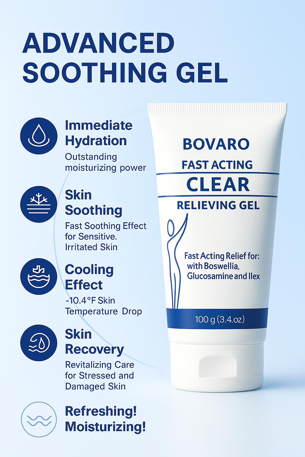 Bovaro® Pain Relieving Cooling Gel